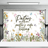 Lofaris Spring Wildflower Pastors Wife Appreciation Backdrop